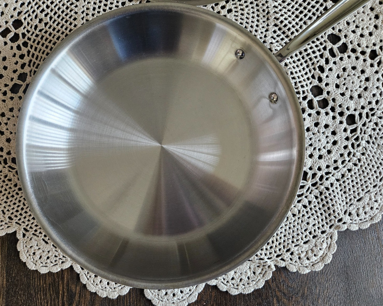 All-Clad D3 12" Stainless Steel Skillet with Lid