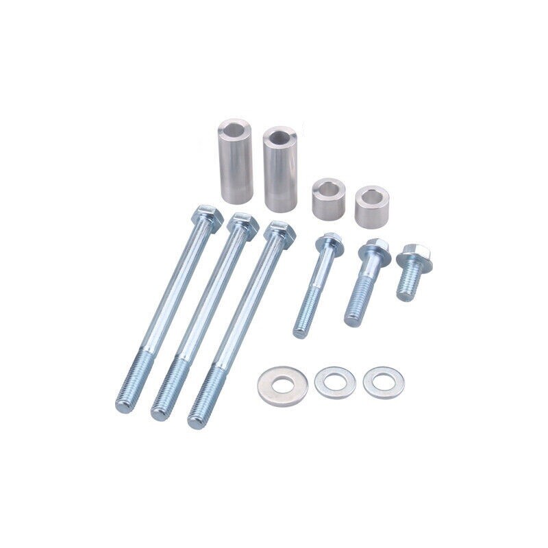 Silver Low Mount Alternator Power Steering Pump Bracket Fit for LS Camaro /Truck