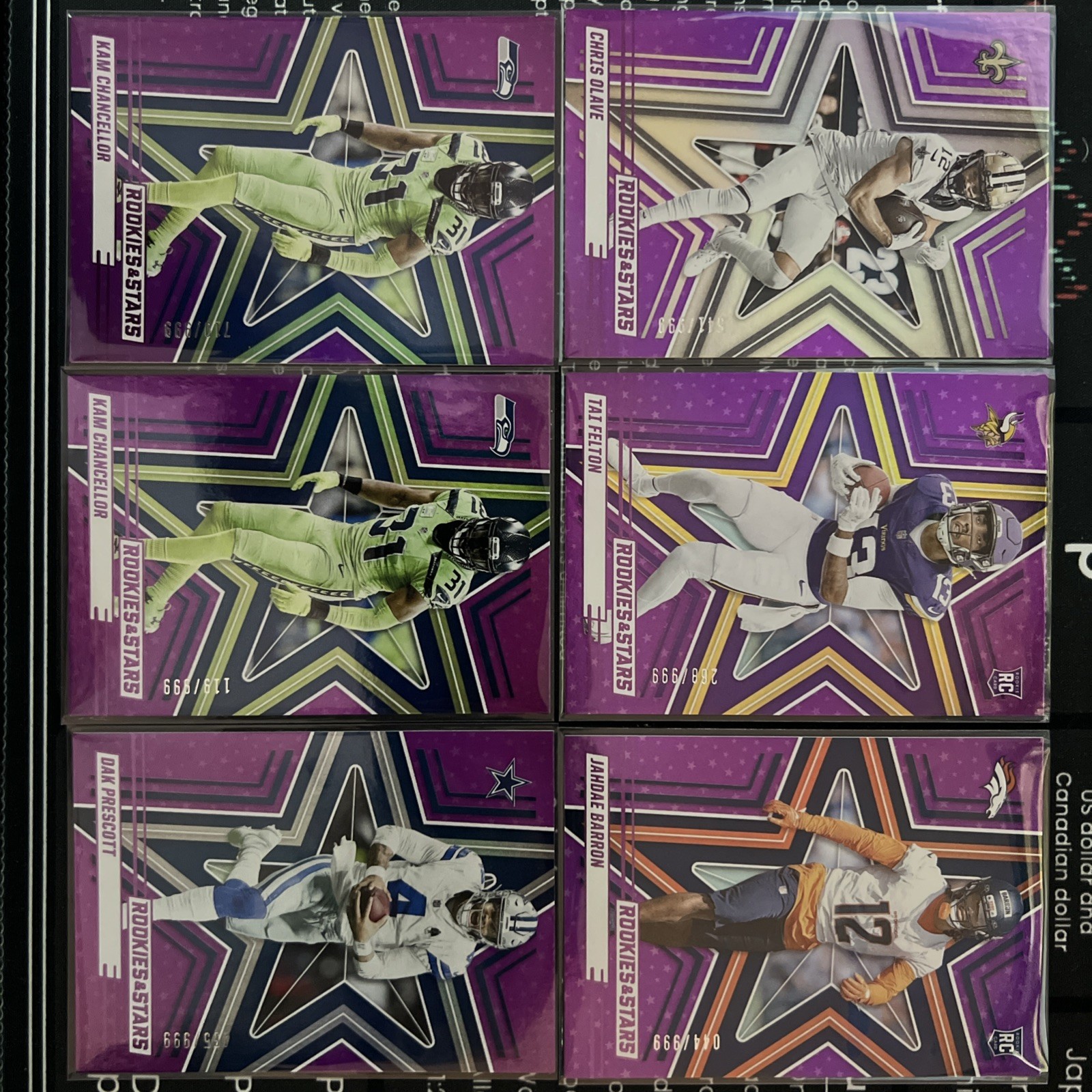2025 🔥rookies And Stars🔥 purple  6 Pack To /999 +2 Kim Chancellor
