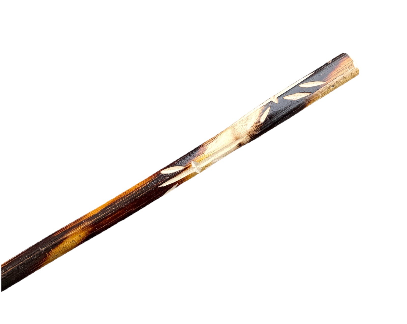 Unused Traditional Martial Arts Weapon Carved Wood Fighting Training Stick Bo 60