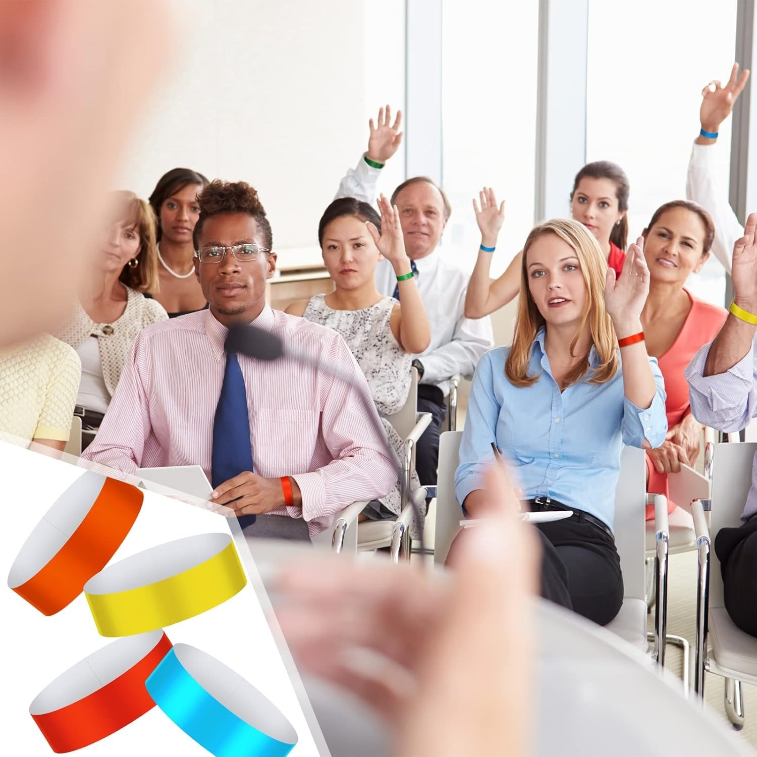 Adhesive Neon Wristbands - 600 Colorful Waterproof Bands for All Occasions