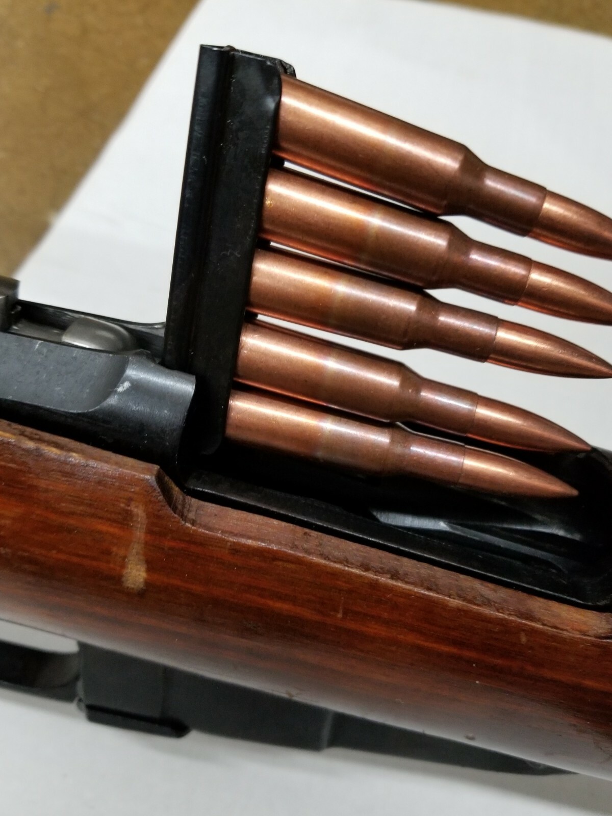 ORIGINAL EAST BLOCK MOSIN NAGANT RIFLE  5 RD. STRIPPER CLIPS (SET OF 2 PIECES)
