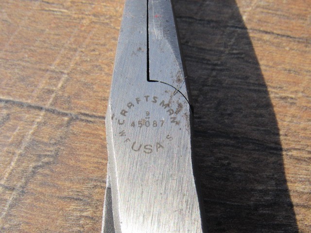 CRAFTSMAN TOOLS 9- 45807 8" DUCK BILL LONG NOSE PLIERS WF 945087 MADE IN USA