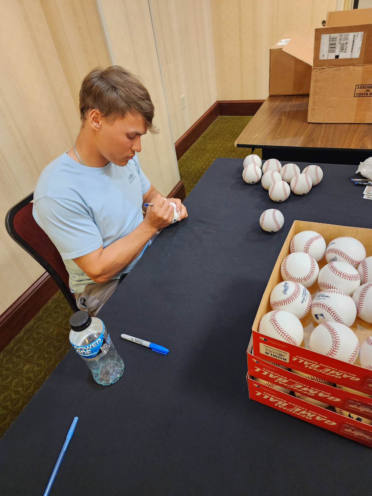 JJ Wetherholt Autographed OMLB Baseball Inscribed 2024 #7 Overall Beckett COA