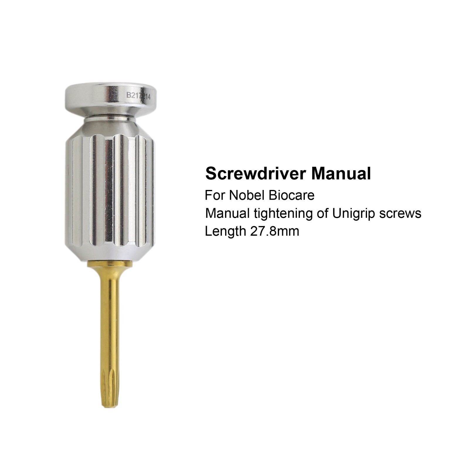 Implant Nobel Biocare Torque Wrench UniGrip Screwdriver Drivers Manual Adapter
