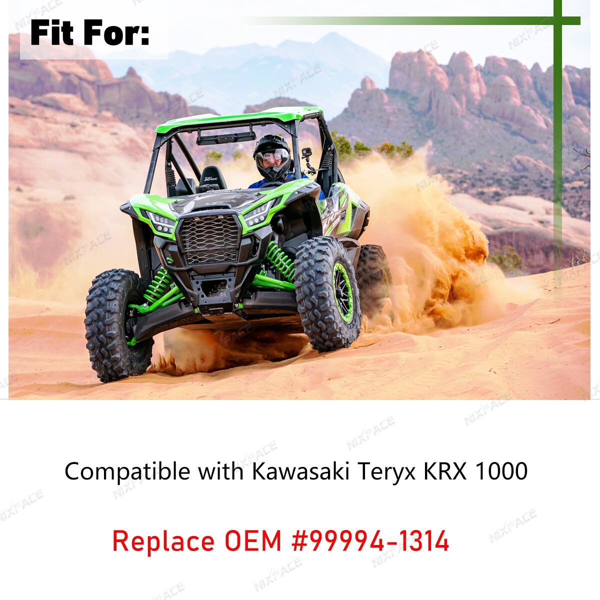 Rock Sliders Side Nerf Bars 2 Door for 20-23 Kawasaki Teryx KRX 1000 #99994-1314