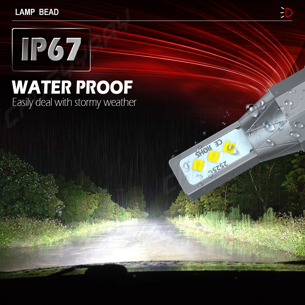 H9/H11 LED Headlight Bulbs High/Low Beam For Kawasaki ZX10r Ninja 2007 2008 2009