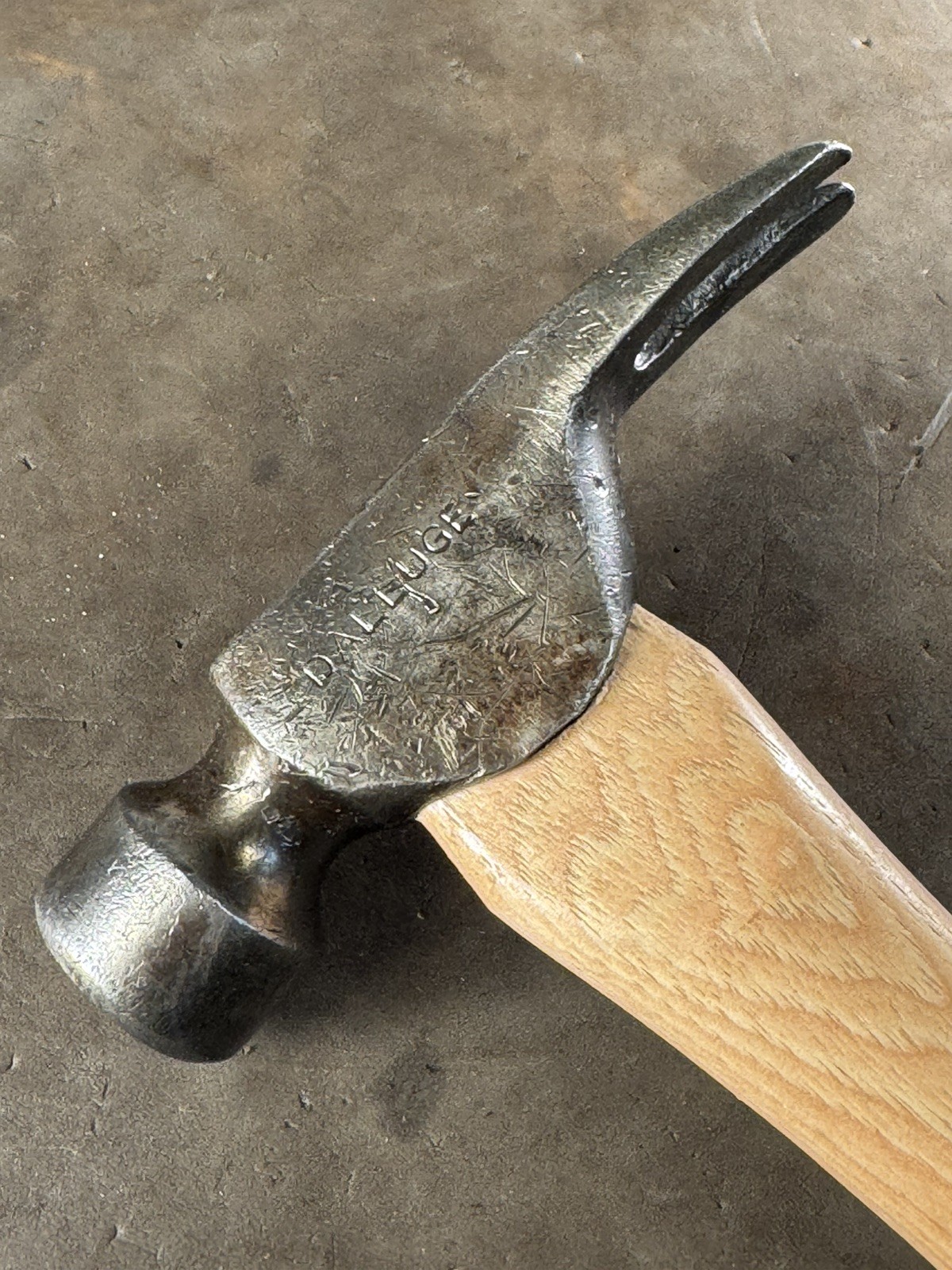 Dalluge 12 oz Smooth Face Trimster Hammer California Framer Hickory Handle VTG