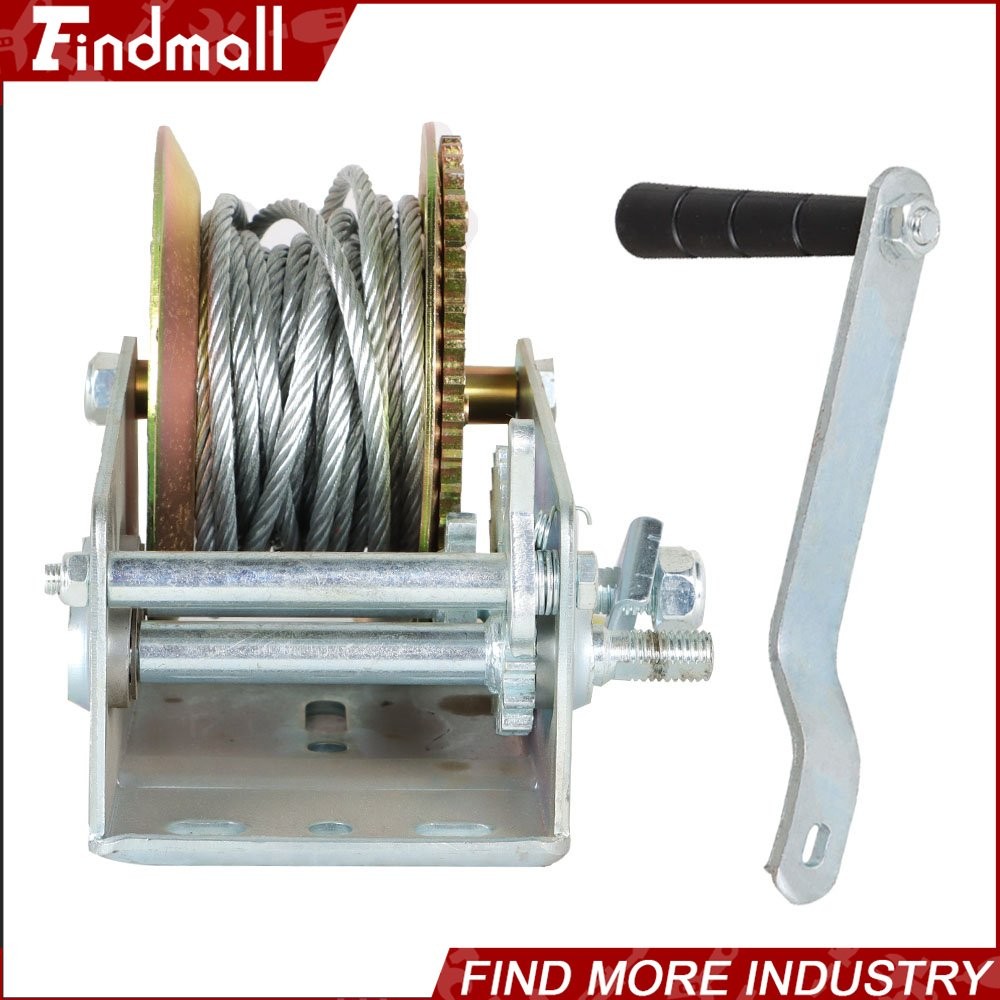 Findmall 3500 lbs Hand Winch With Cable For Trailer Winch Durable Hand Crank