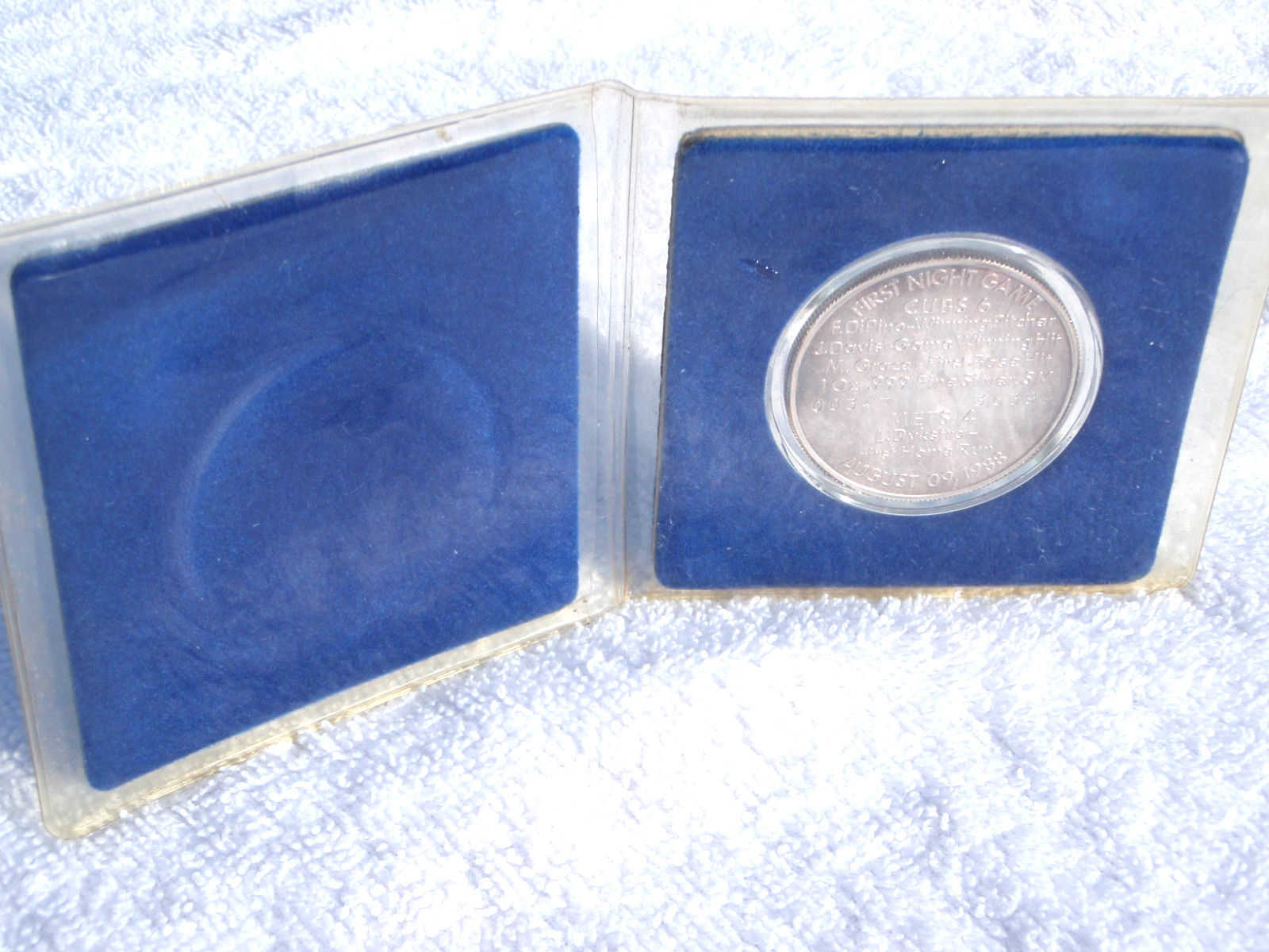 VTG:1st NIGHT GAME@ WRIGLEY FIELD CHICAGO CUBS 1 oz .999 SILVER COIN-AUG 9, 1988