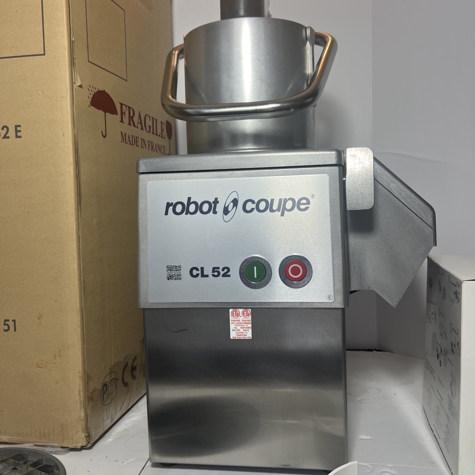 Robot Coupe CL 52 E Series E Continuous Feed Vegetable / Food Processor W/ Discs