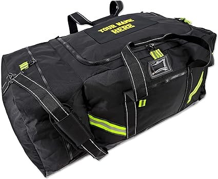 Lightning X Firefighter Premium 3XL Step-In Turnout Gear Bag - Black w/NO LOGO (