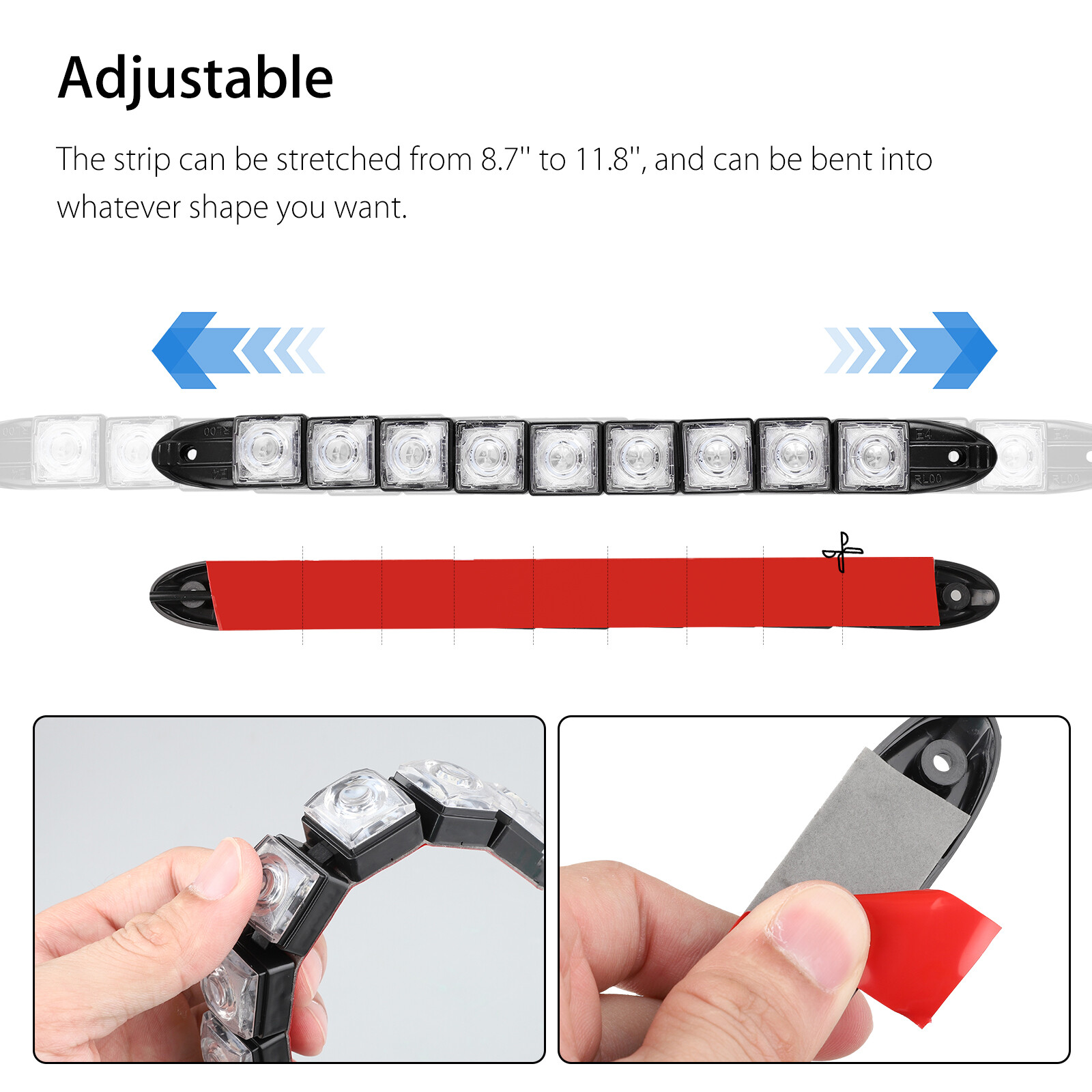 2PCS Navigation 9 LED Marine Bow Boat Yacht Pontoon Bright Lights Red Green 12V