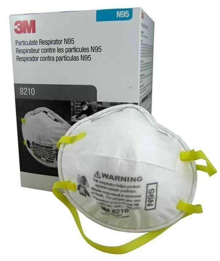 3M 8210 N95 Particulate Respirator Mask (Box of 20) EXP09/2025