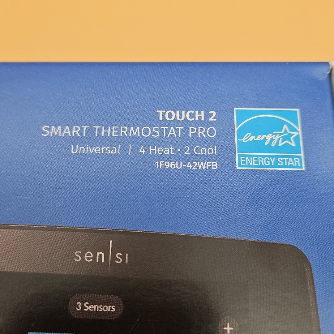 Sensi Touch 2 Wi-Fi Smart Thermostat Pro Touchscreen 1F96U-42WFB Black Emerson