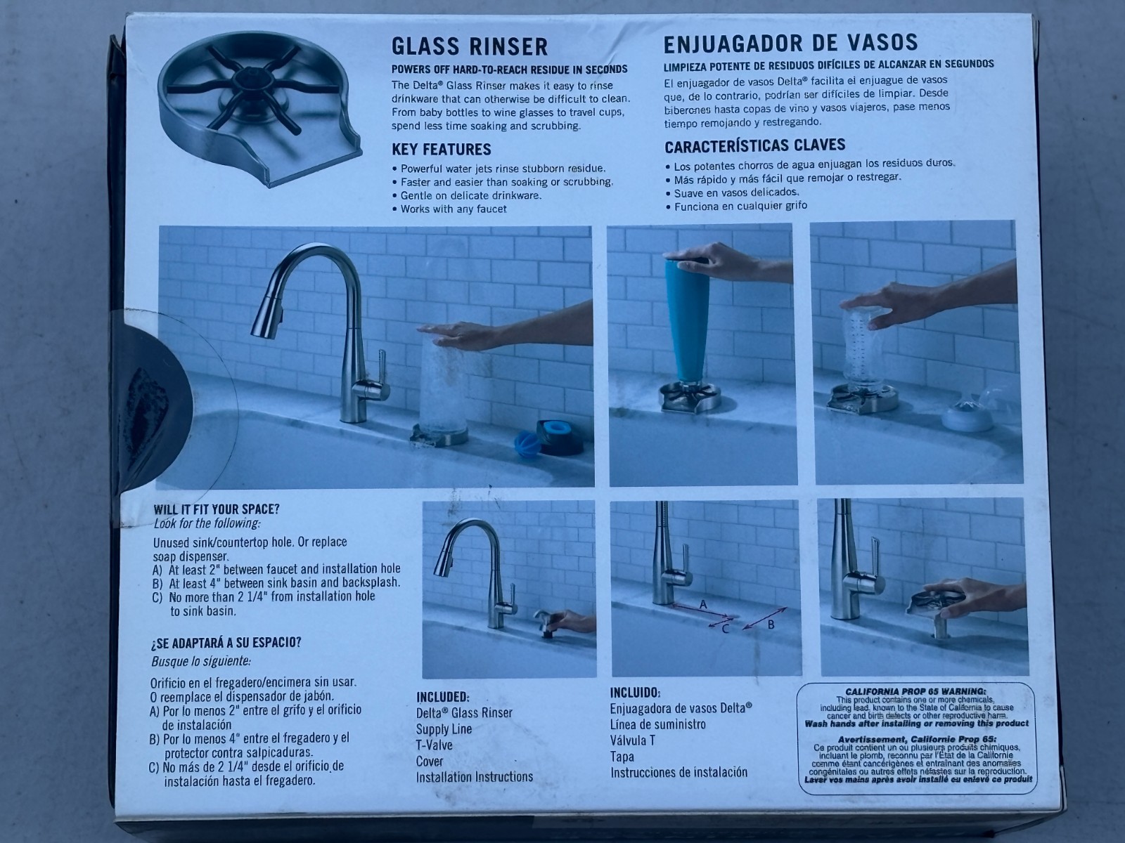 Delta Glass Rinser Spotshield Stainless Faucet Glass Rinser GR150-SP