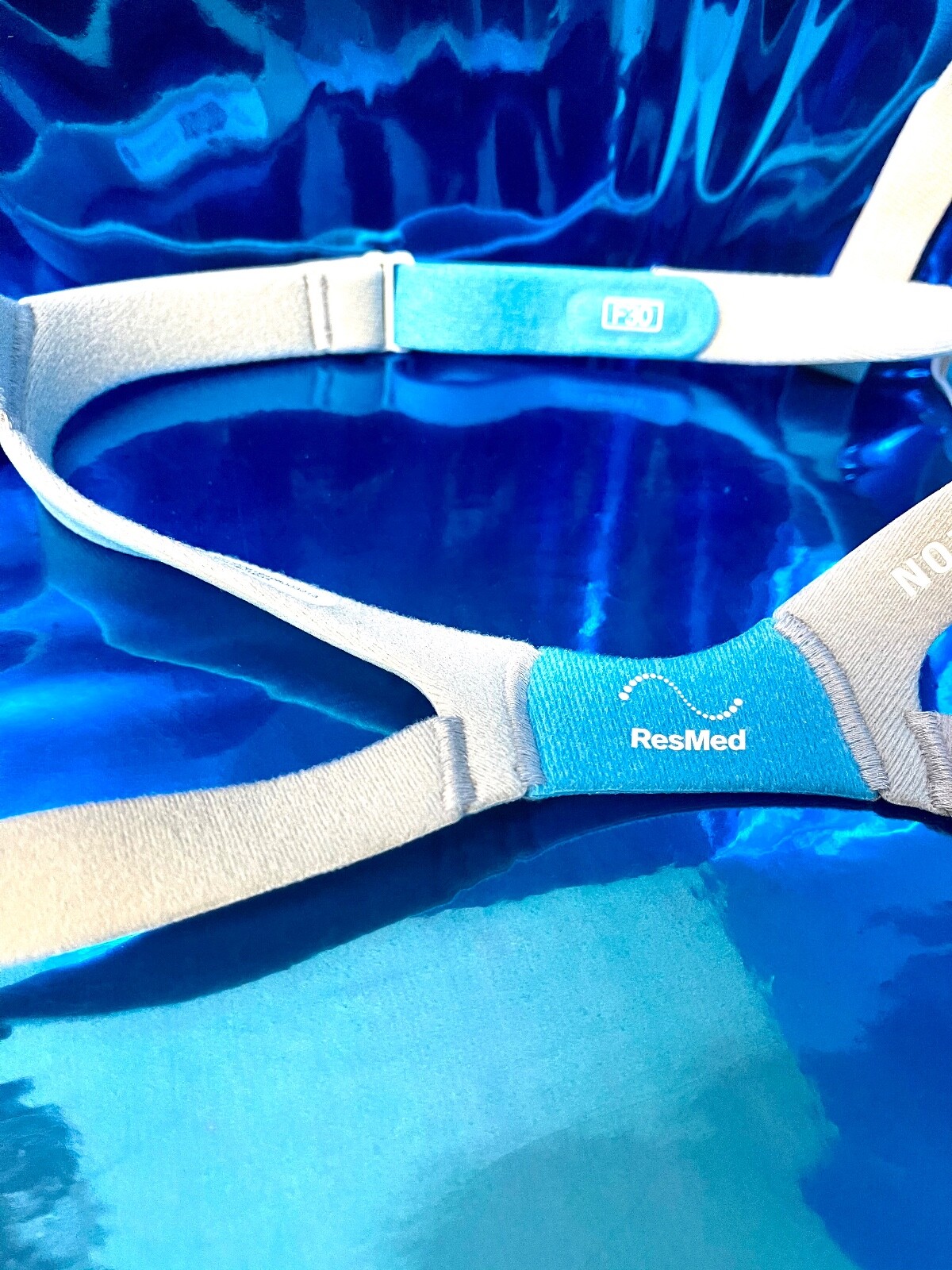 New  Original ResMed AirFit F30 HEADGEAR with Clips Replacement 64161 STANDARD