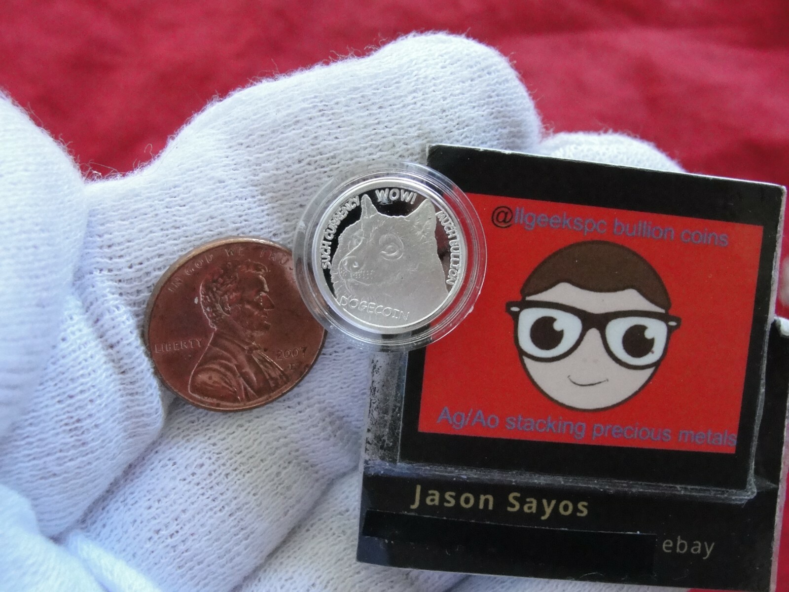 One (1)-1 gram .999 Pure Silver Mini DOGECOIN Dept of Gov't Efficiency D.O.G.E.