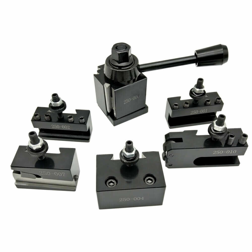 OXA 250-000 Wedge Type Quick Change Tool Post Holder Set For Mini Lathe Up to 8"