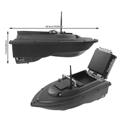 RC Fishing Bait Boat with GPS Dual Motors Fish Finder with Night Light Signal US