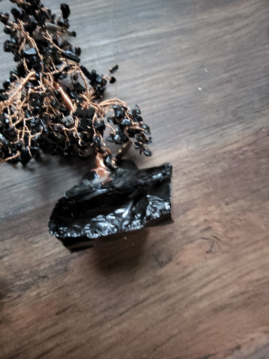 Lot of 2- Karma & Luck Black Onyx Feng Shui Tree Grounded Awareness HDPJ556