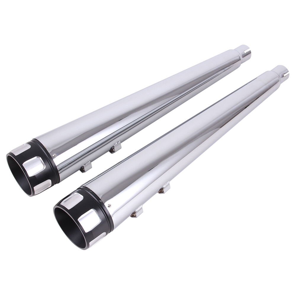 DNA 4" Mufflers Exhaust Pipe For Harley 1995-2016 Road King Street Electra Glide