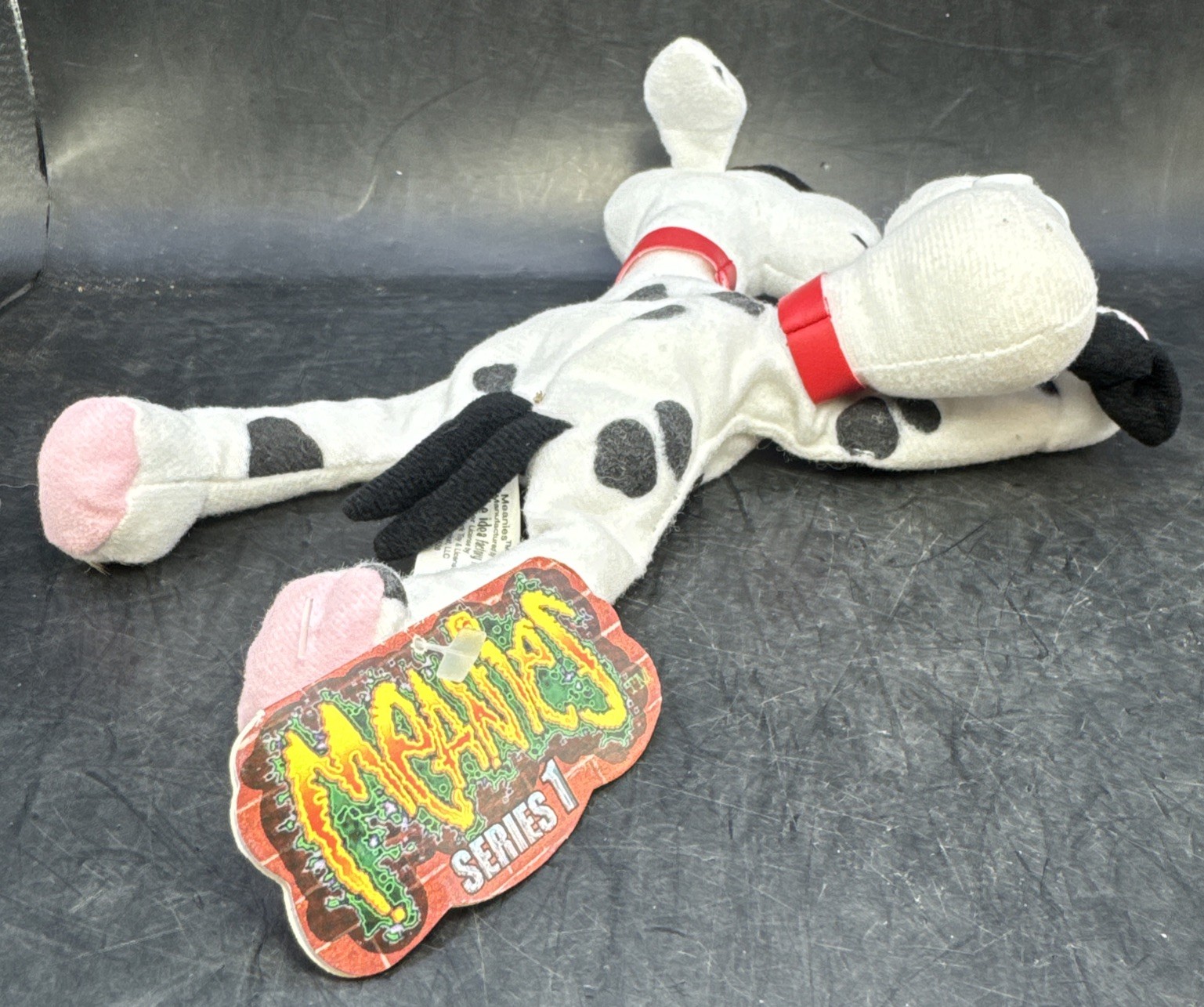 New 1997 Meanies Series 1 Fi-Do The Dalmutation 2 Headed Dog Plush W/ Tag Topkat