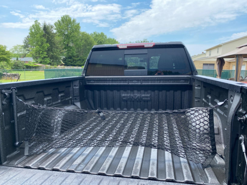 Rear Trunk Envelope Style Cargo Net for CHEVY SILVERADO GMC SIERRA 2013-2024 New