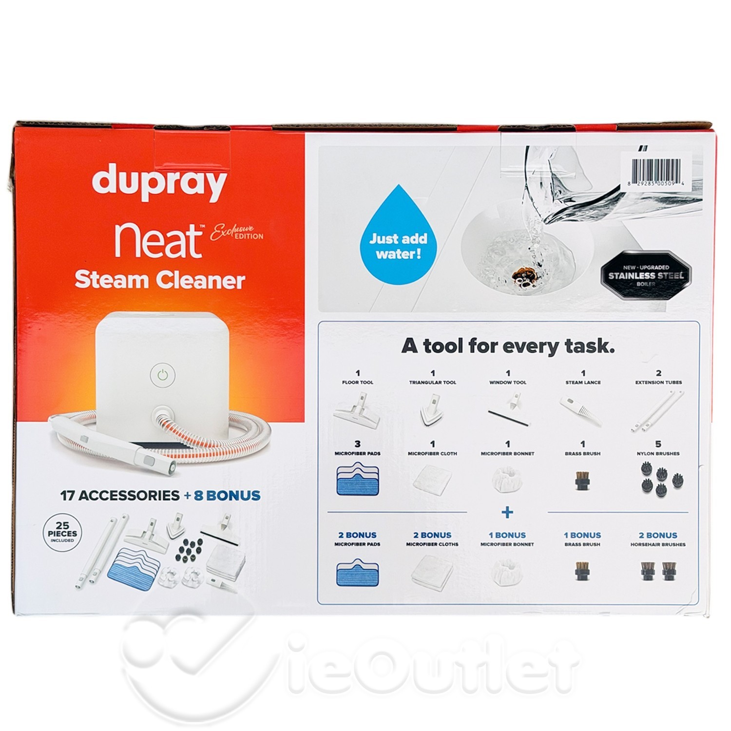 Dupray NEAT Exclusive Edition Steam Cleaner w/ Bonus Accessories - 25-Piece Kit