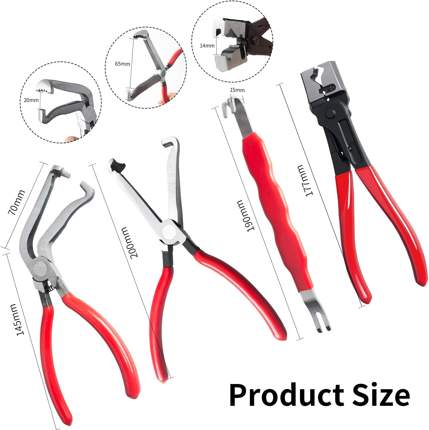 4 Pcs/Set Electrical Disconnect Pliers for Cars, Electrical Connector Separator