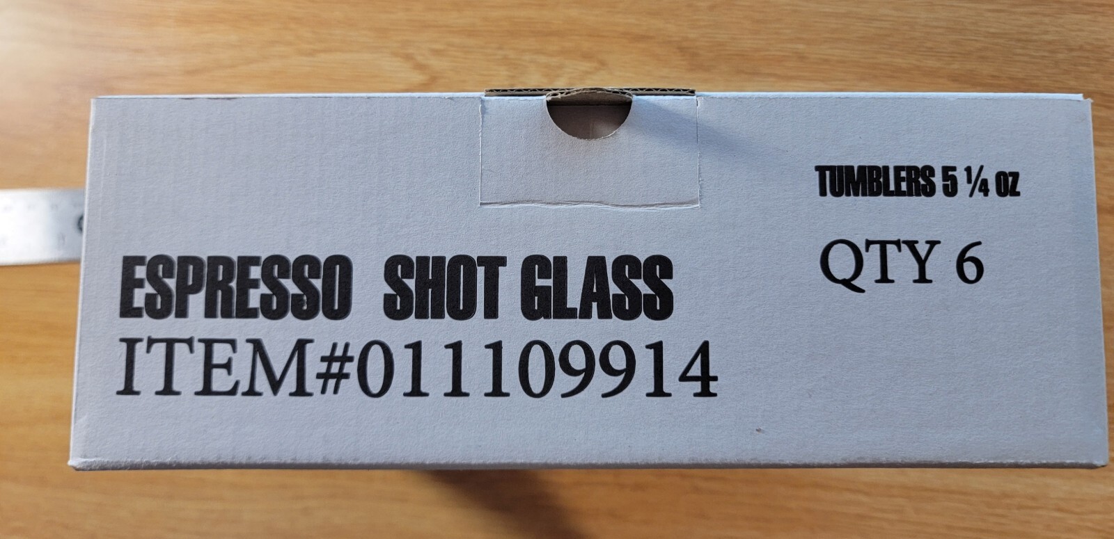 Lot 6 Starbucks Bormioli Espresso Shot Glass 5 1/4 oz 011109914 Pour Spout Wide