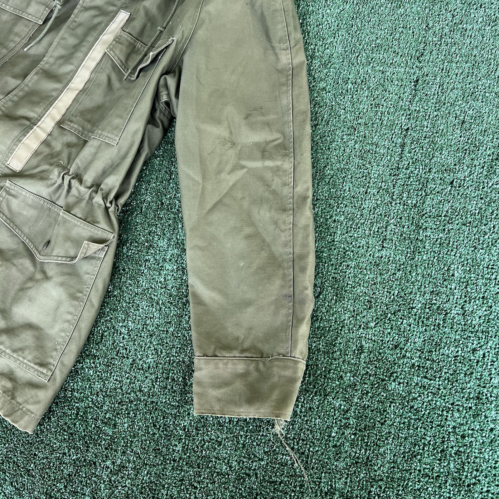 Vintage 50s 60s Korea Vietnam War OG 107 Sateen Jacket Medium Regular Reflective