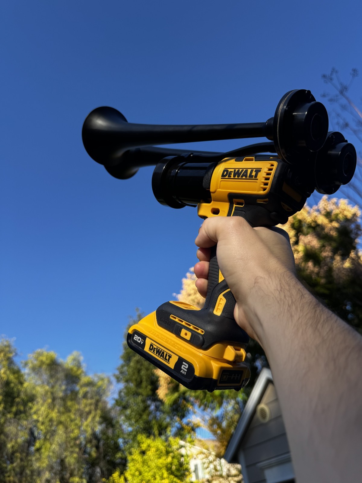 DeWalt Impact Air Train Horn Dual Black | 2026 Long Trumpets | Assembled in USA