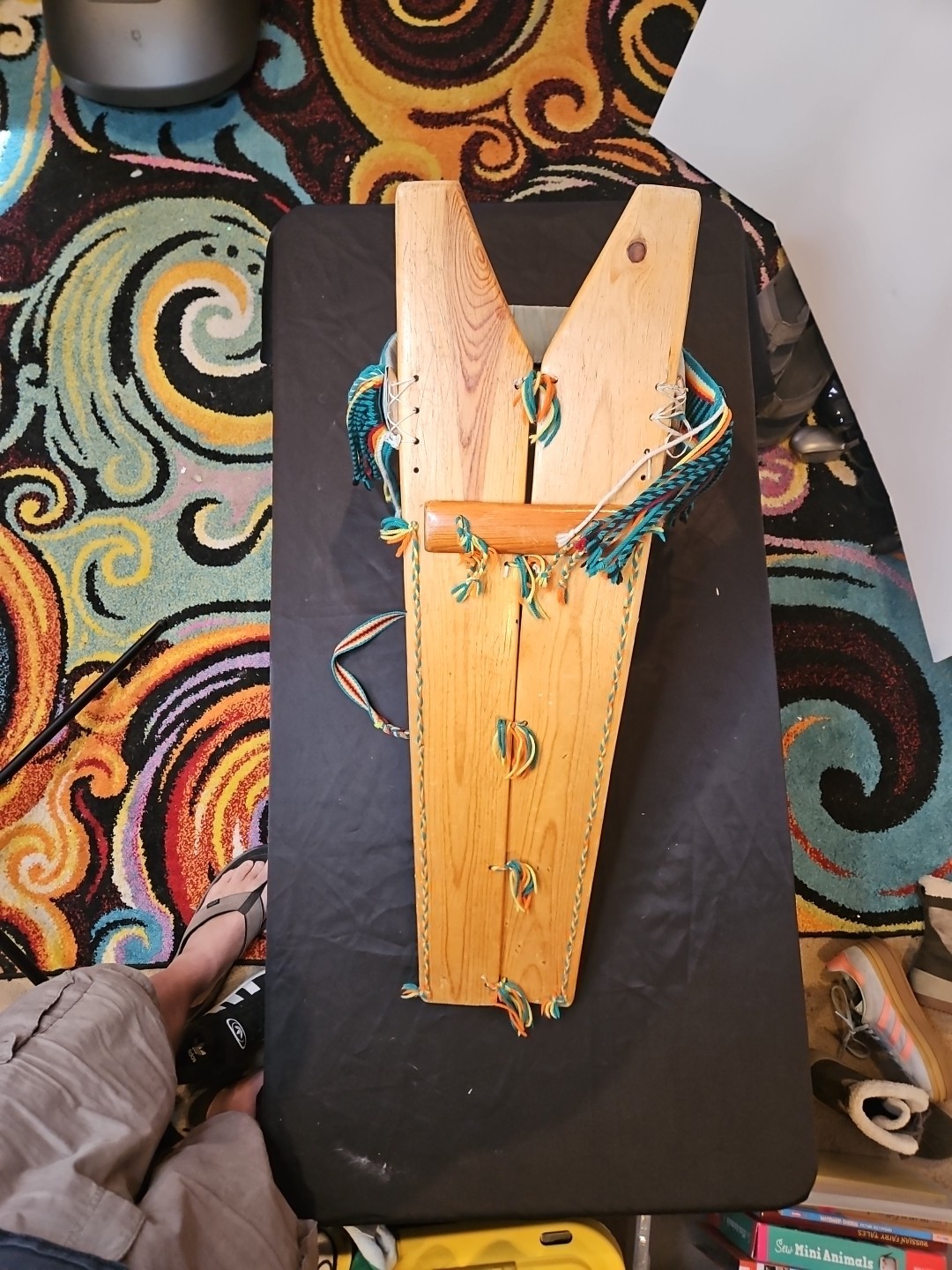 Traditional Native American Cedar Cradle Board Handmade