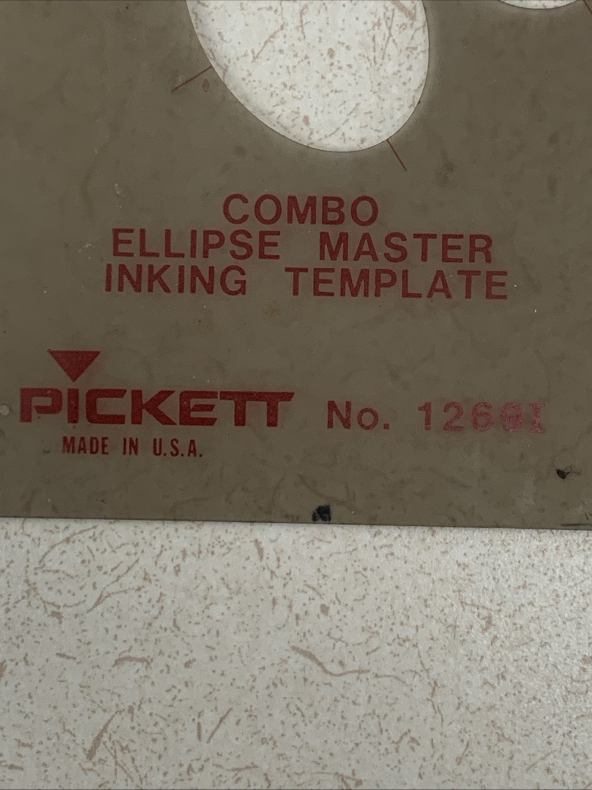 Vintage Pickett Combination Ellipse Master Template 1269 & 1033i General Purpose