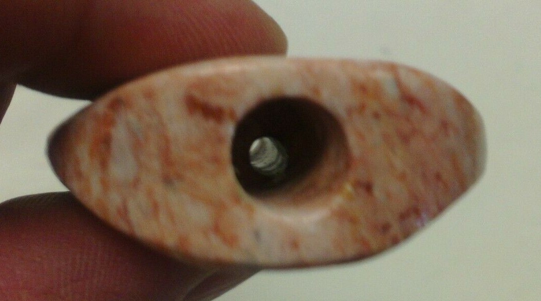 REGULAR ONYX ROUND SMOKING STONE CARVED CIGARETTE HOLDER 1.75" SMALL CIGAR for 1