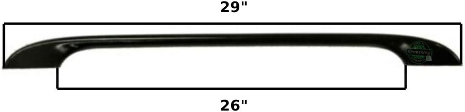 Black Handle Compatible with Frigidaire Kenmore Wall 5304458312 with 2 Screws