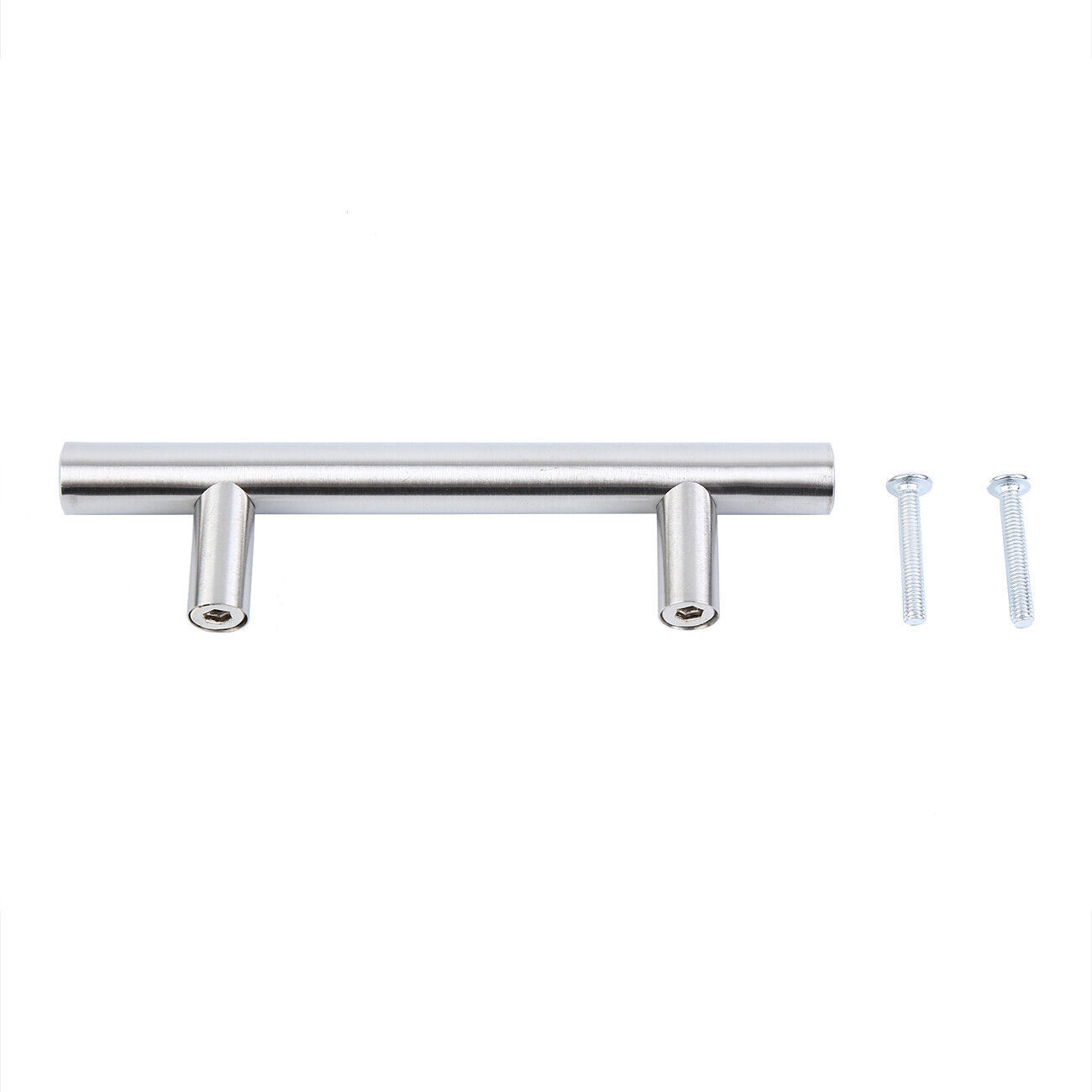 30Pack Brushed Nickel Kitchen Cabinet Handles Stainless Steel Drawer T Bar Pulls