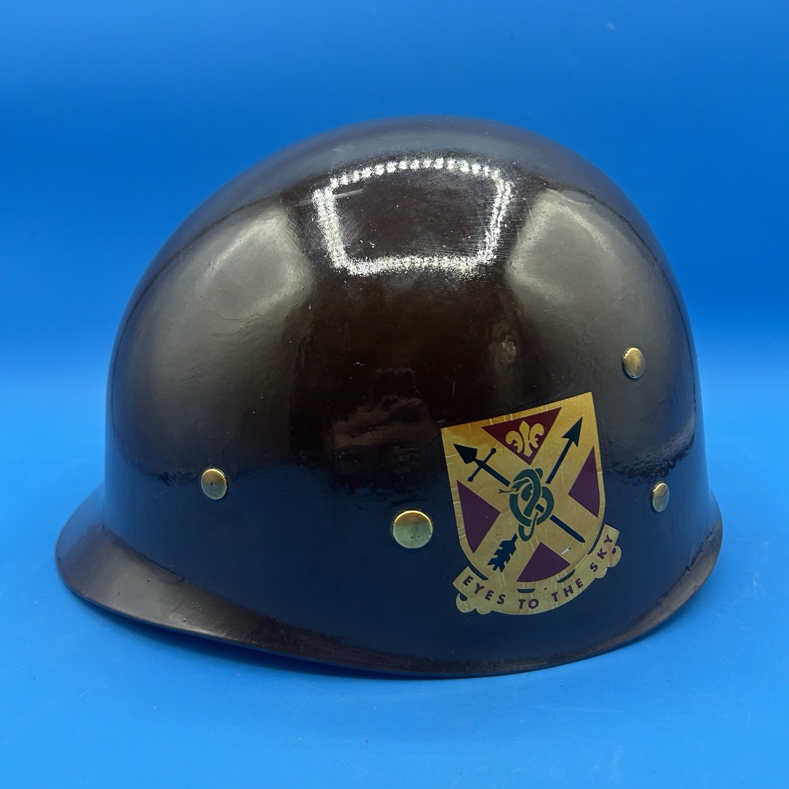 US ARMY WW2 M-1 COMBAT HELMET EARLY WESTINGHOUSE LINER RAYON SUSPENSION RARE !