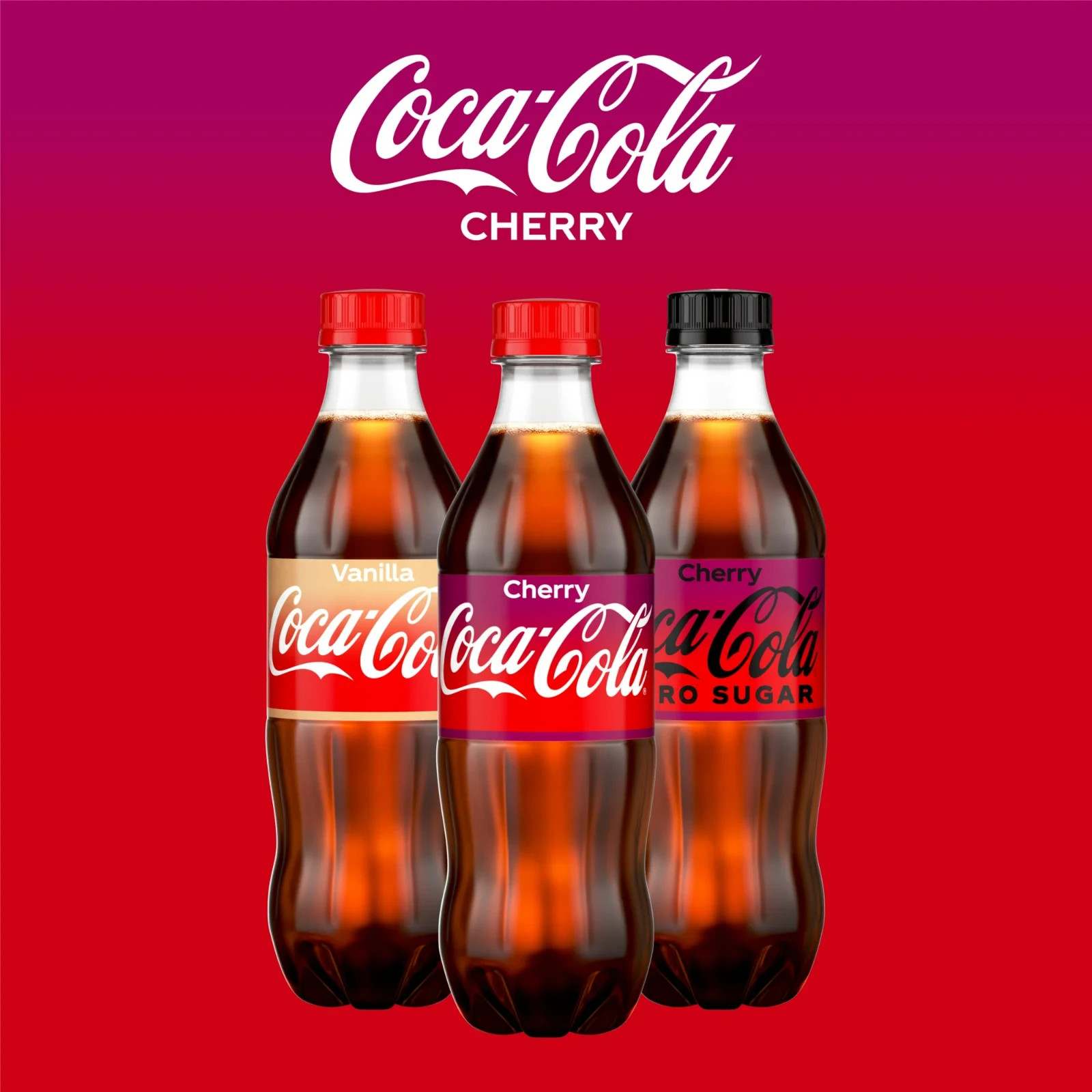 Coca-Cola Coke Cherry Soda, 16.9 fl oz, 6 Pack