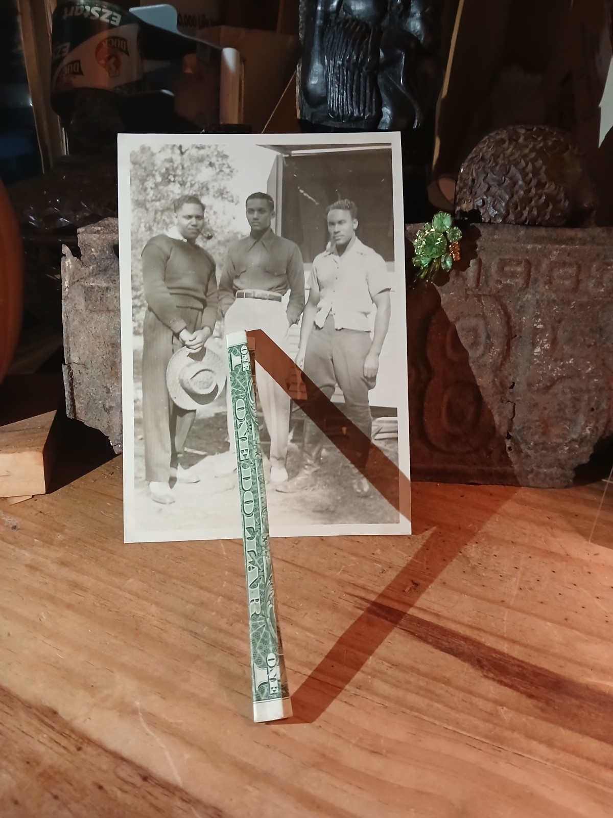 Antique African American *COLORED FRIENDS * CALVIN LITTLEJOHN * FORT WORTH TEXAS