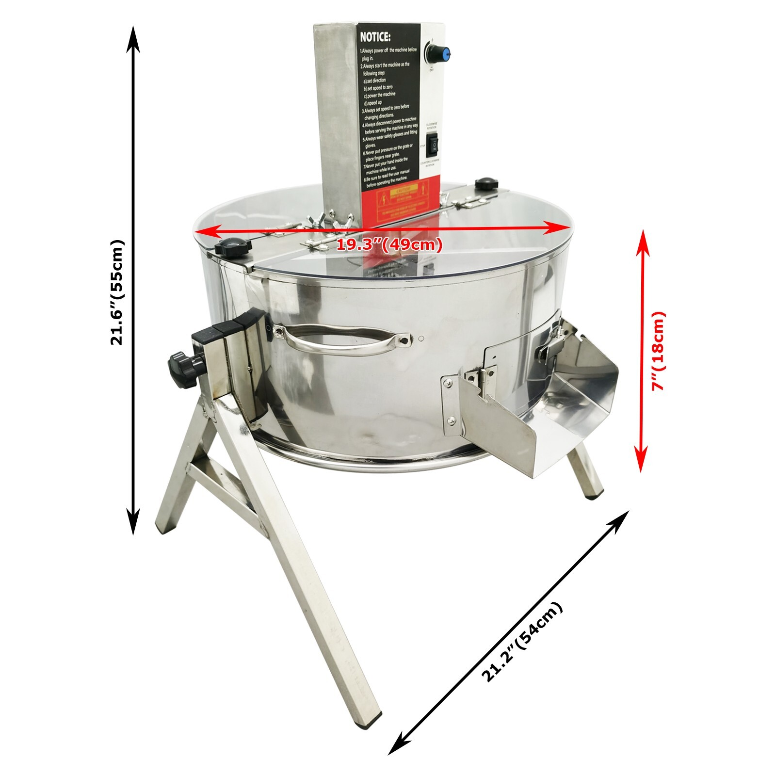 19" Electric/Manual Bud Leaf Trimmer Hydroponic Dry/Wet Pillar Type Trimmer