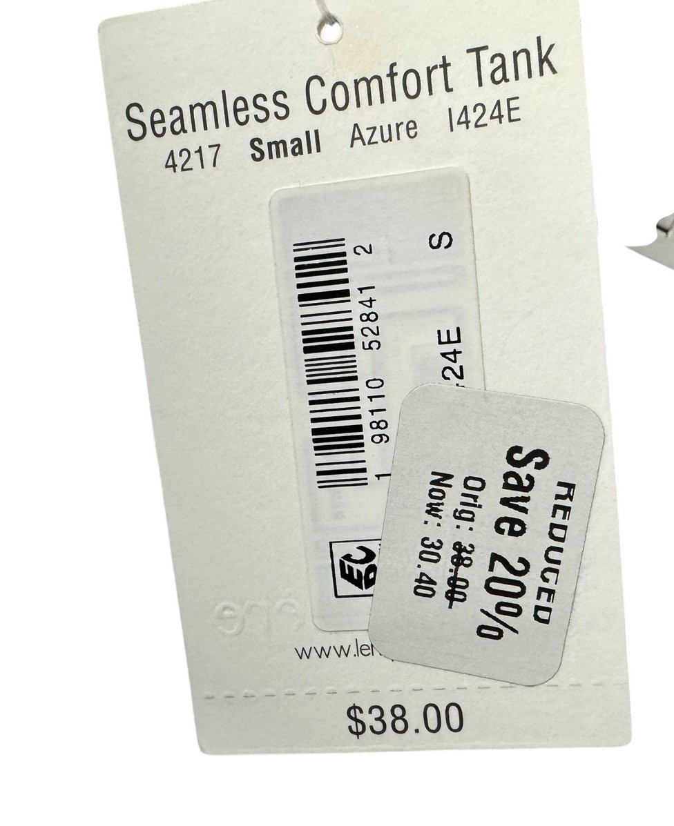 NEW Le Mystere Womens Seamless Comfort Tank Blue Size Small NWT FREE Shipping