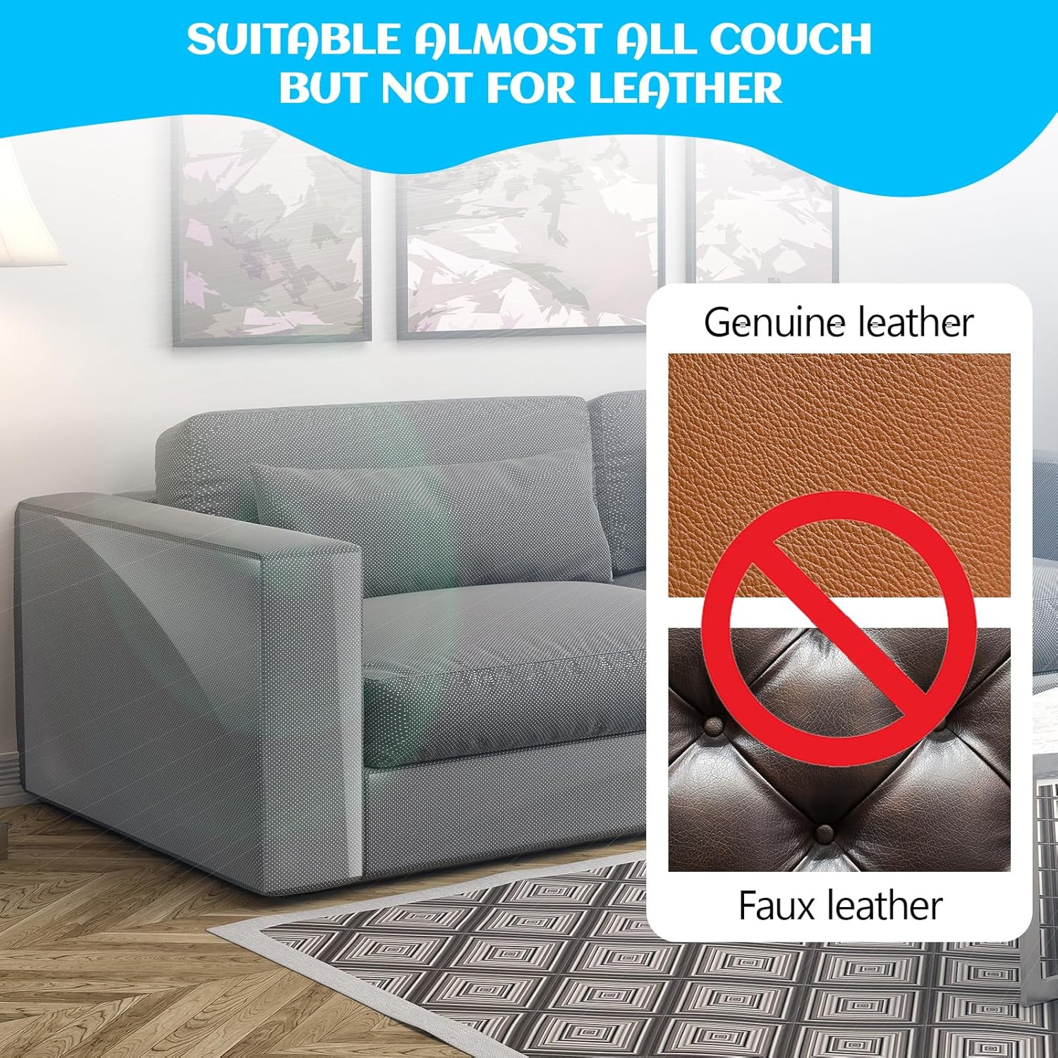 Cat Scratch Furniture Protector Mat for Couch, Wall & Door Protection 7.87"x118"
