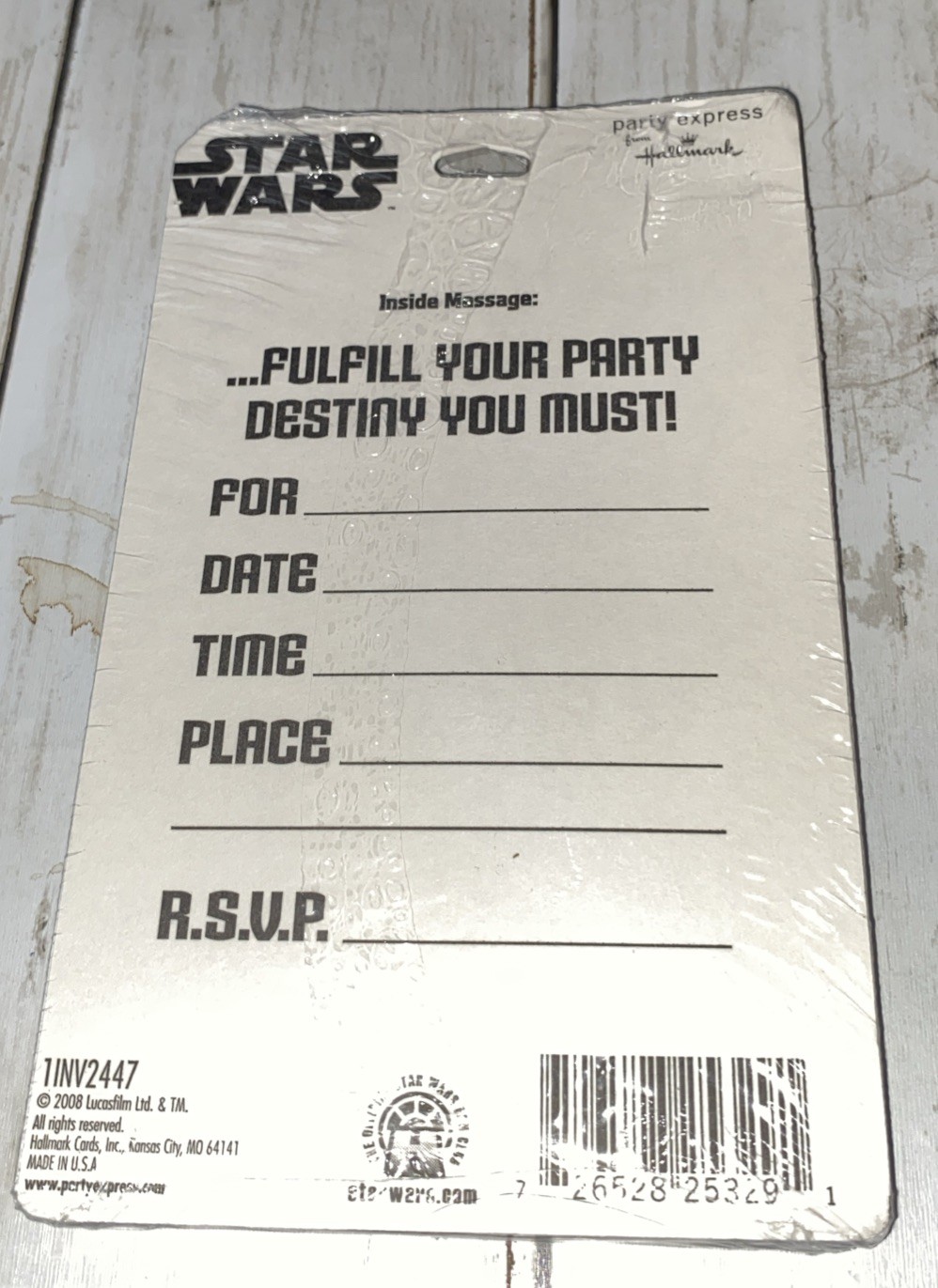 *Star Wars*CLONE WARS*Birthday Party Invitations*8 + Envelopes*INVITED YOU ARE*