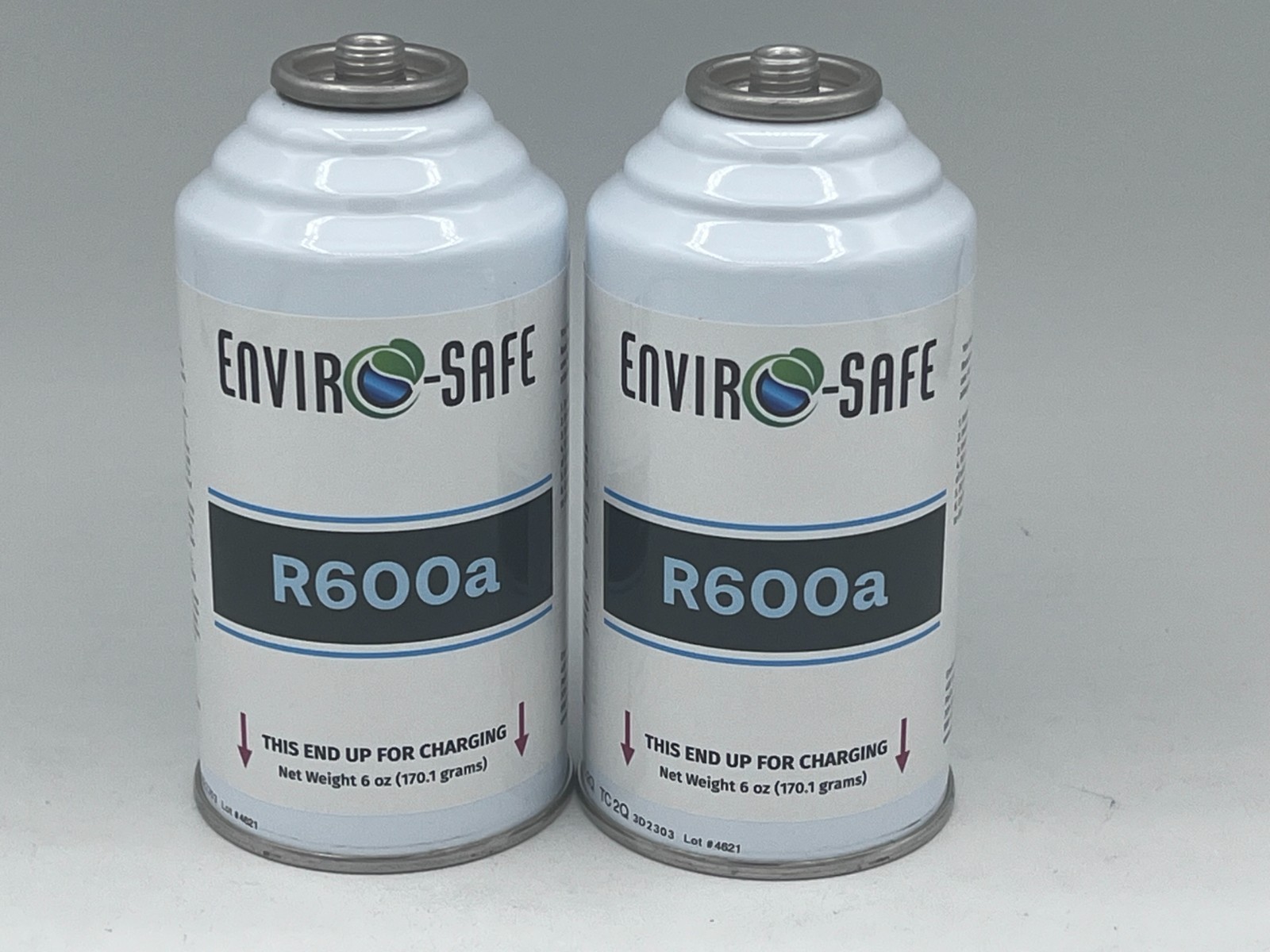 Enviro-Safe R-600a Refrigerant Inverted Piercing 6 oz 2 Cans #8070