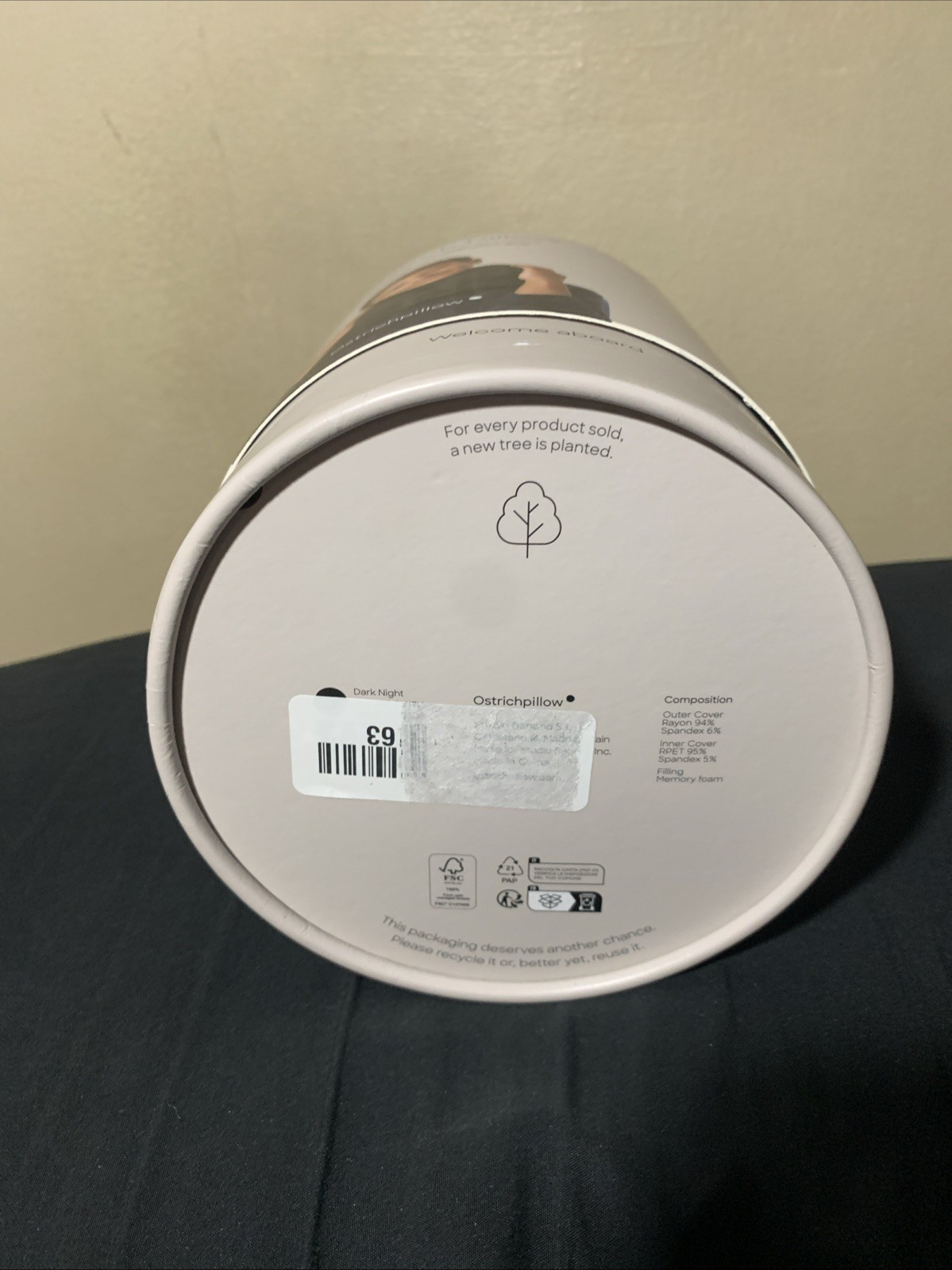 Ostrich Pillow Go Neck Ergonomic Travel Pillow Blue Reef (Open Box-Unused)