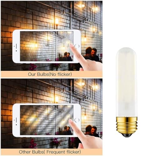 40 Watt T10 Clear Tubular Incandescent Light Bulb, Vintage Style Misty-white-60