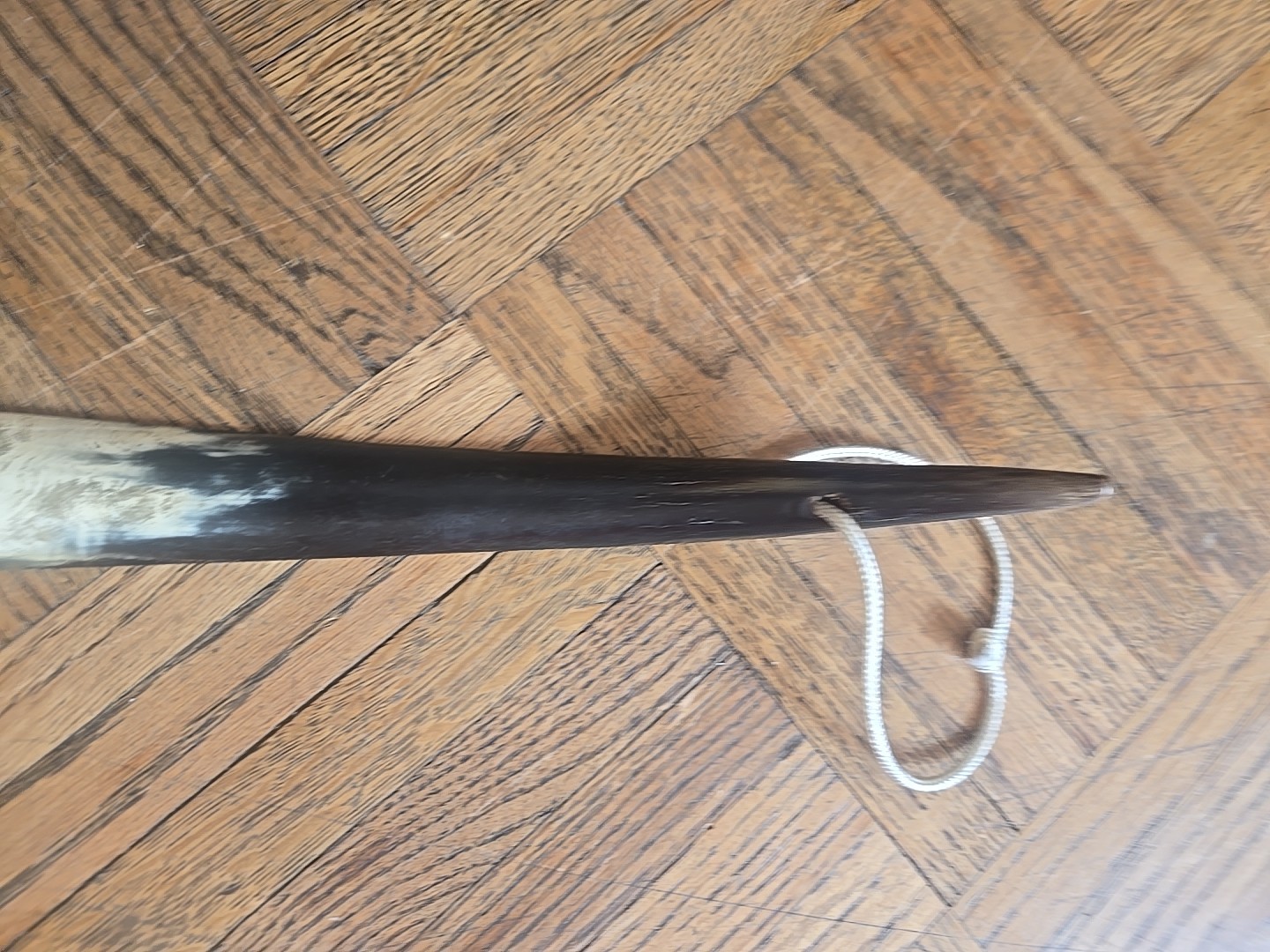 Vintage Saks Fifth Avenue Shoe Horn Handmade In Scotland Genuine 12"Horn *read*