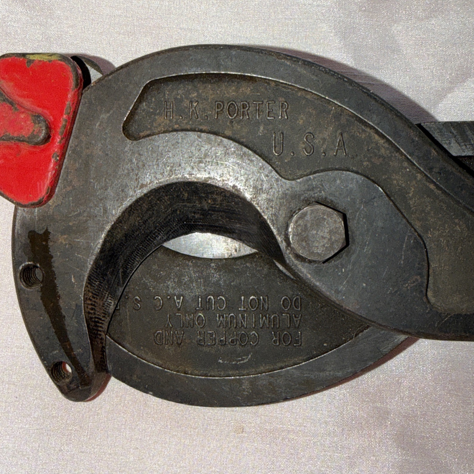 Great Working Used H.K. Porter 29-inch Hard Cable Ratchet Cutter PD8665FH